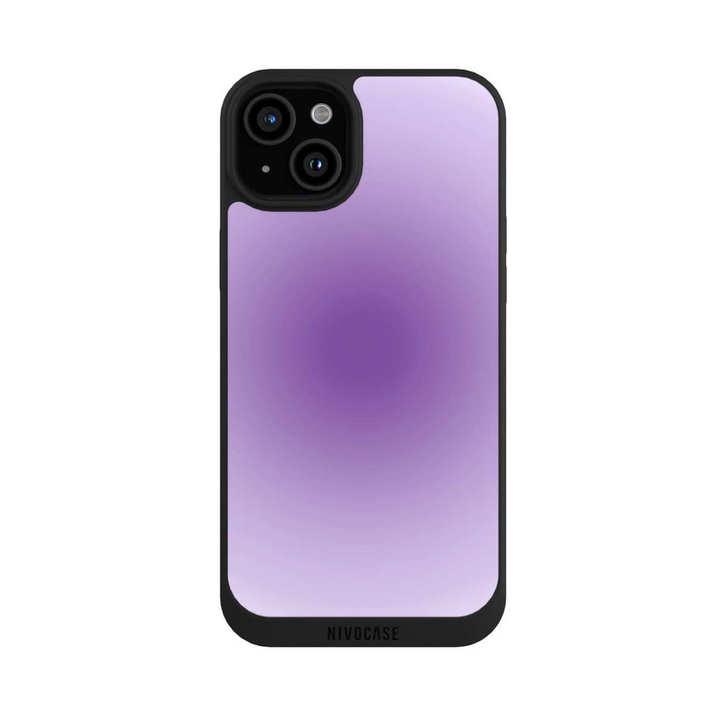iPhone 15 Plus NIVOpure Aura purple circle