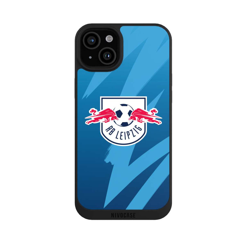 iPhone 15 Plus NIVOpure RB Leipzig Pattern Blau