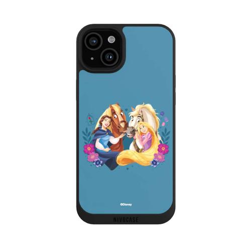 Apple iPhone 15 Plus NIVOpure Disney Prinzessinnen Belle and Rapunzel mit Pferden