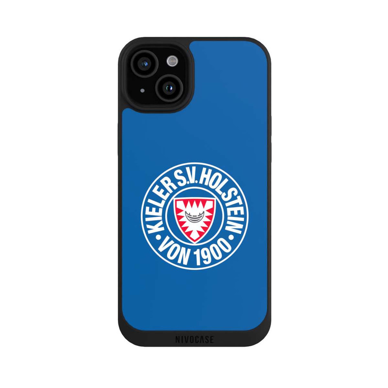 iPhone 15 Plus NIVOpure Holstein Kiel Logo Blau