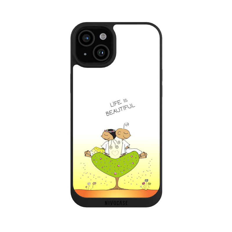 iPhone 15 Plus NIVOpure Life is Beautiful Meditation Der Kleine Yogi