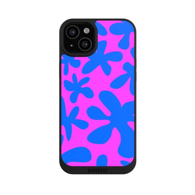 iPhone 15 Plus NIVOpure Dopamin Flowers Blue