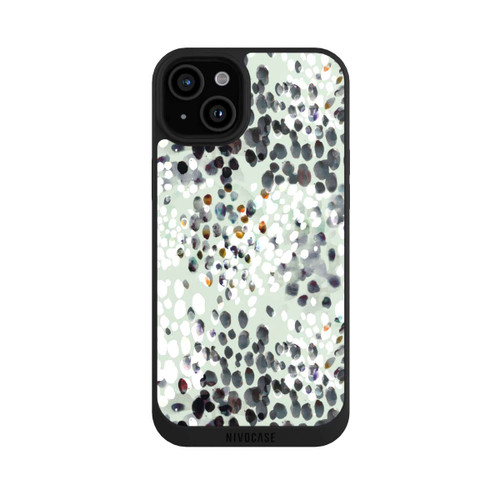 Apple iPhone 15 Plus NIVOpure Modern Splash Pattern on Green