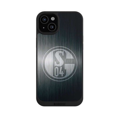 Apple iPhone 15 Plus NIVOpure Schalke 04 Metall Look