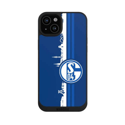 Apple iPhone 15 Plus NIVOpure Schalke 04 Skyline Blau