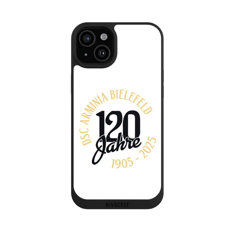 iPhone 15 Plus NIVOpure Arminia Bielefeld 120 Jahre Weiß
