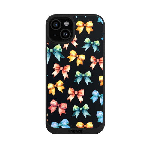 Apple iPhone 15 Plus NIVOpure Rainbow Bows Black