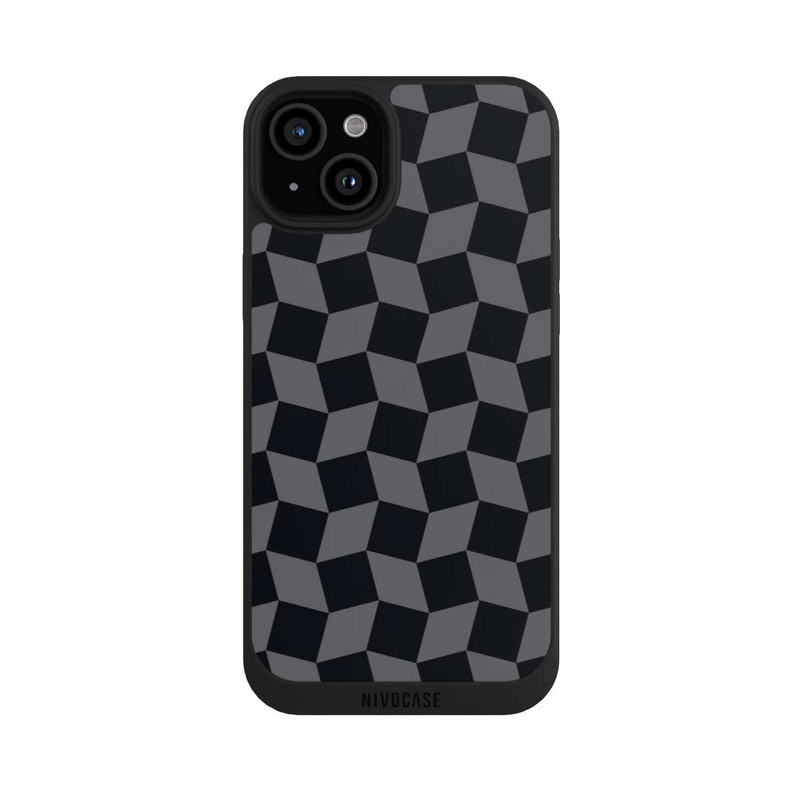 iPhone 15 Plus NIVOpure 3D Würfel-Muster Effektt