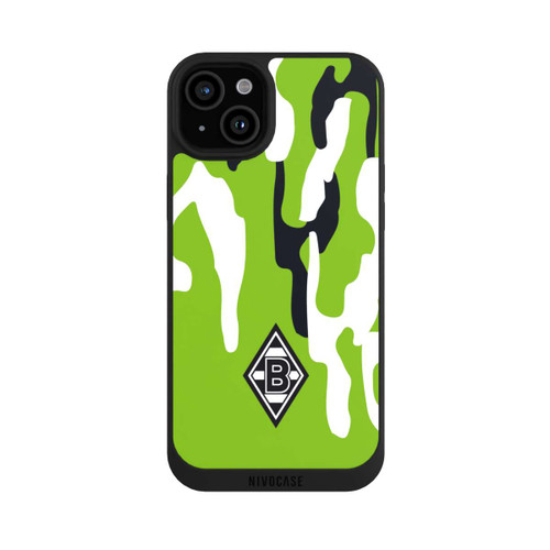 Apple iPhone 15 Plus NIVOpure Borussia Raute Grün Weiß Schwarz