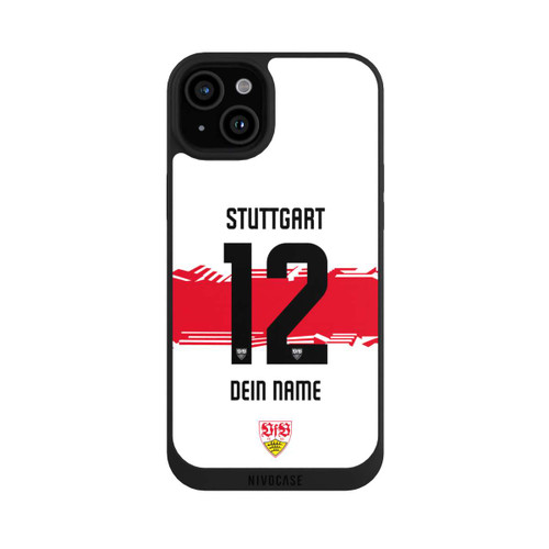 Apple iPhone 15 Plus NIVOpure VfB Stuttgart Trikot Personalisierbar 25-26