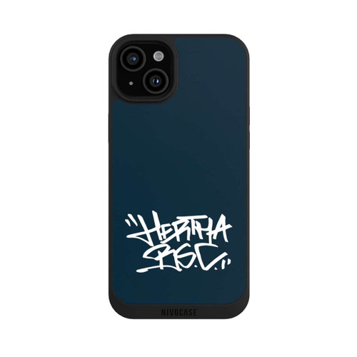 Apple iPhone 15 Plus NIVOpure Hertha BSC Graffiti Blau