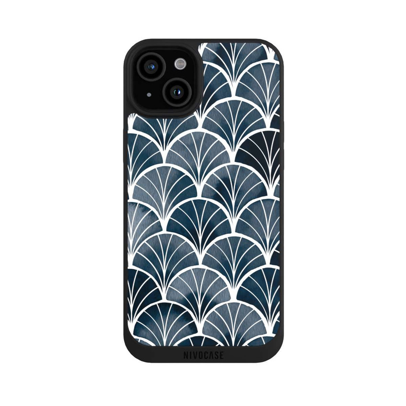 iPhone 15 Plus NIVOpure Botanical Breeze Art Deco Grey