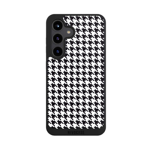 Samsung Galaxy S24 NIVOpure Hahnentritt Schwarz Weiß
