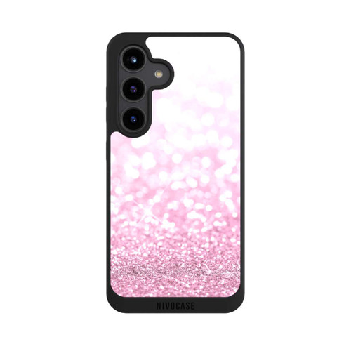 Samsung Galaxy S24 NIVOpure Pluie de paillettes roses look