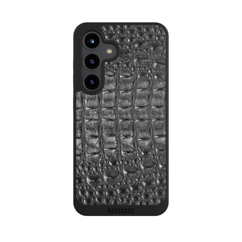Galaxy S24 NIVOpure Croco Grey Black