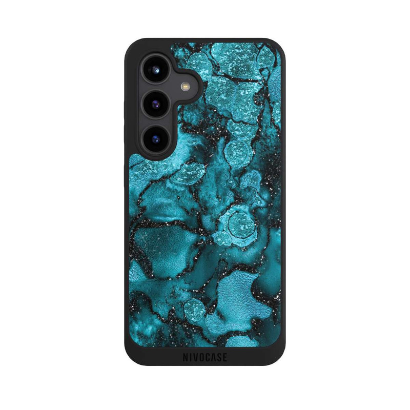 Galaxy S24 NIVOpure Paillettes Bleues