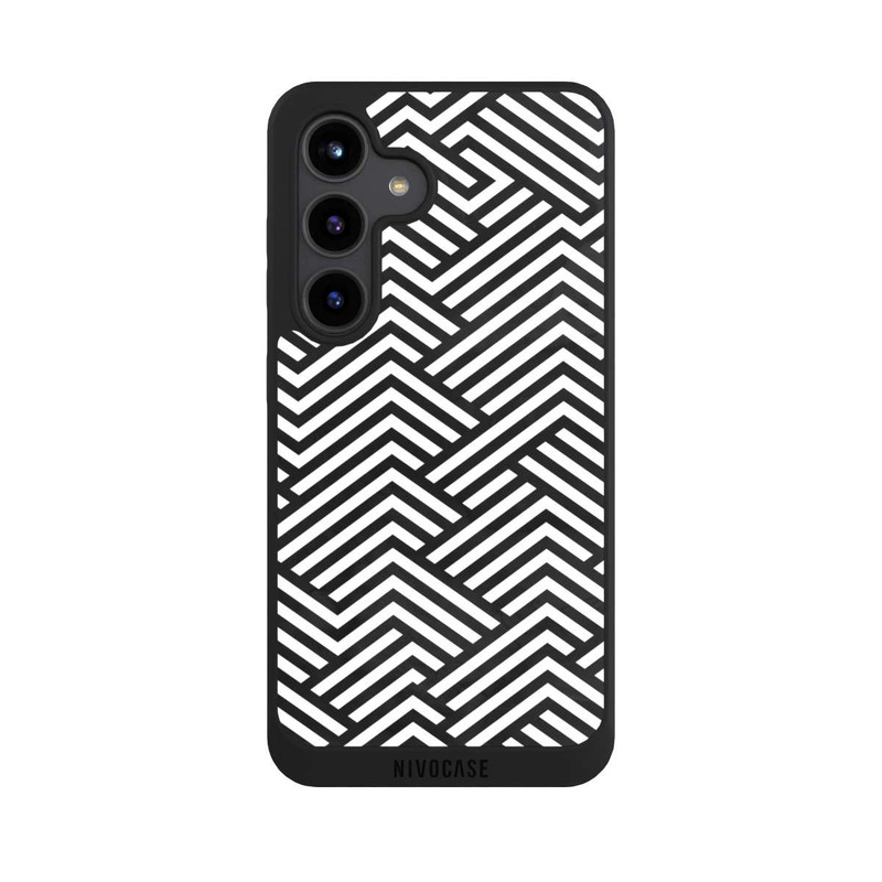 Galaxy S24 NIVOpure ZigZag noir et blanc