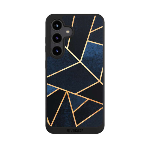 Samsung Galaxy S24 NIVOpure Navy Stein Golddruck