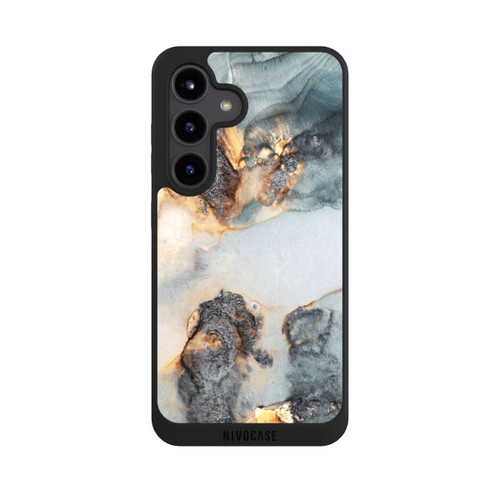 Samsung Galaxy S24 NIVOpure Tidal Waves Gold Print