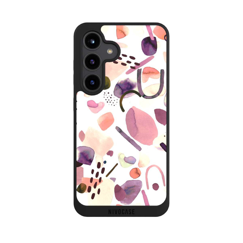 Galaxy S24 NIVOpure Watercolor Abstract Pieces Mauve