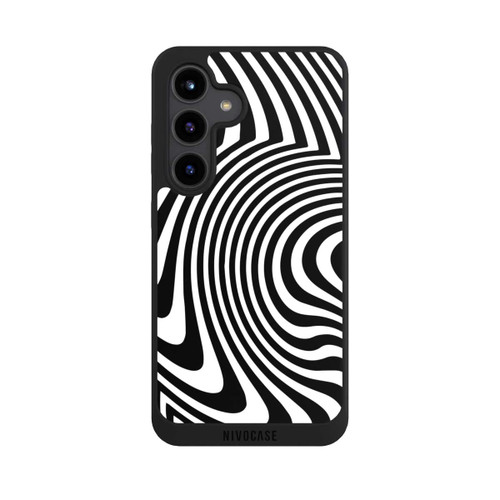 Samsung Galaxy S24 NIVOpure schwarz-weiße Wellen