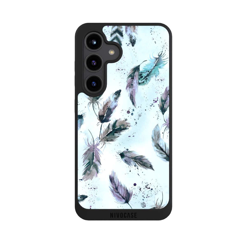 Galaxy S24 NIVOpure Magische Federn Sanftes Blau