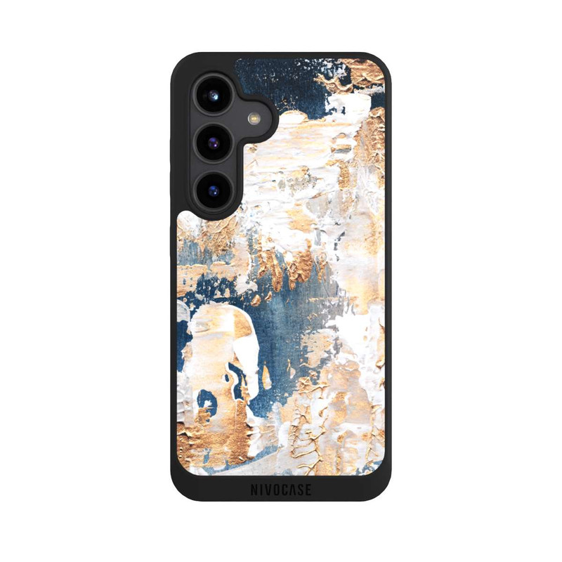 Galaxy S24 NIVOpure Abstraktion Blau und Gold