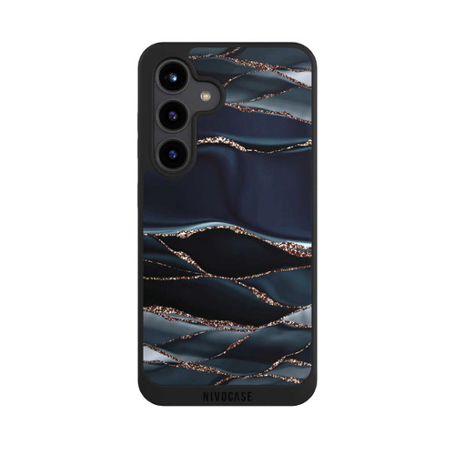 Samsung Galaxy S24 NIVOpure Dark Grey Stripes Golden LooK