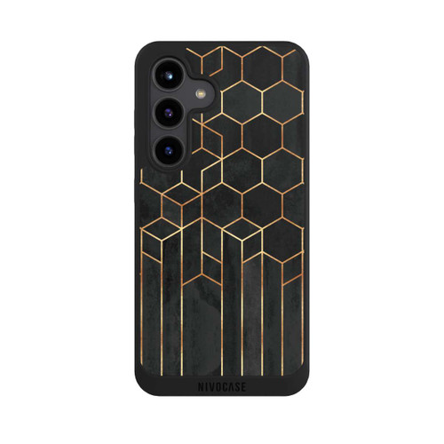 Samsung Galaxy S24 NIVOpure Schwarze Sechsecke