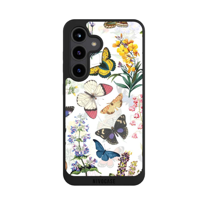 Galaxy S24 NIVOpure Fleurs des champs et papillons