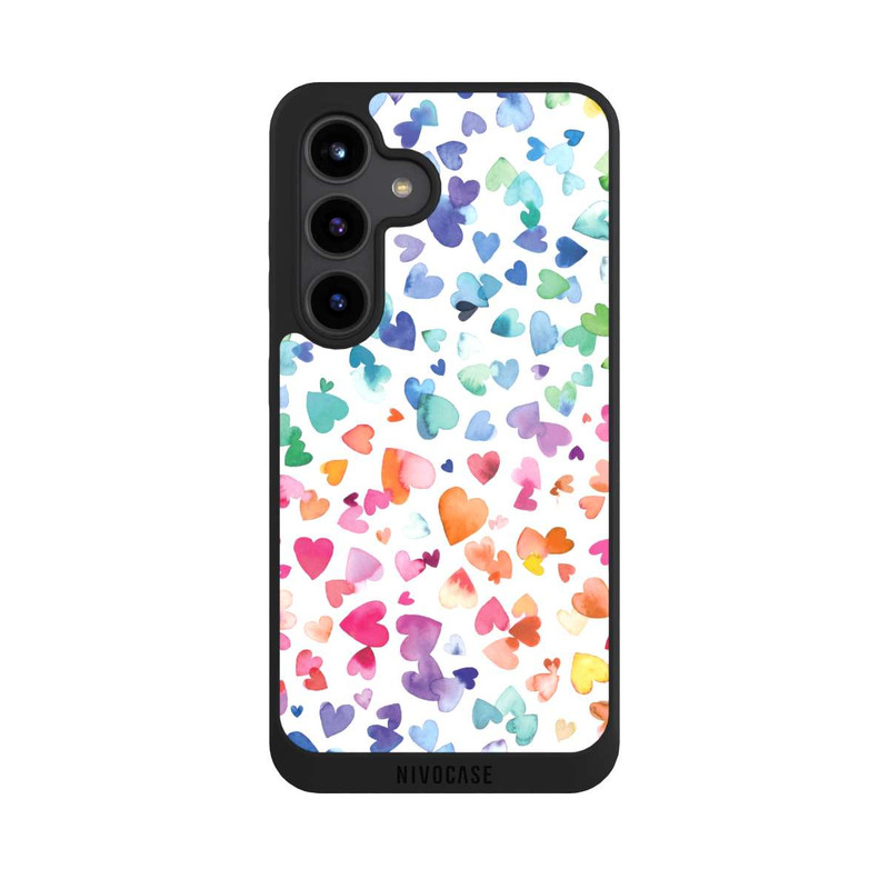 Galaxy S24 NIVOpure Coeurs d'amour aquarelle