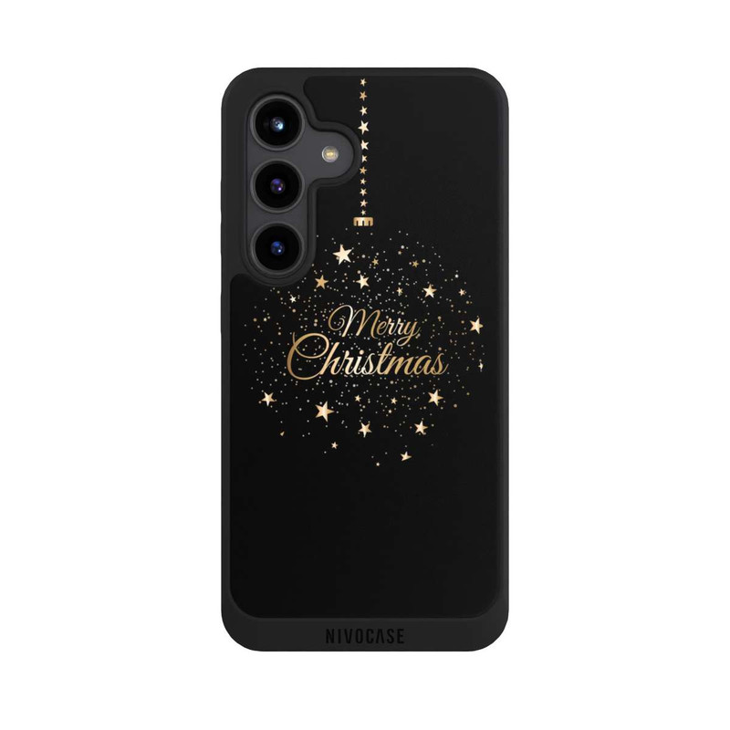 Galaxy S24 NIVOpure Merry Christmas Gold Stars