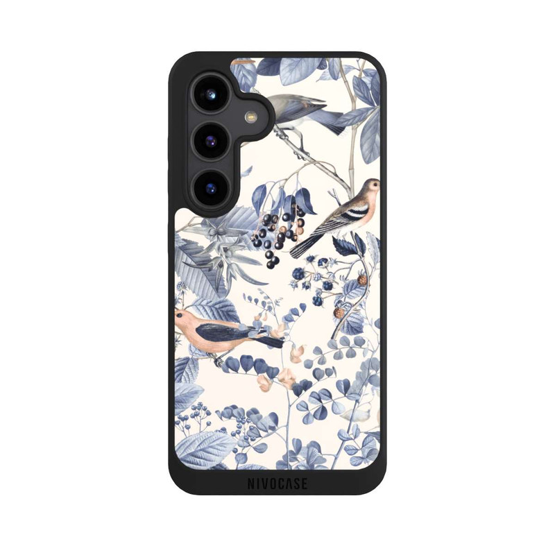 Galaxy S24 NIVOpure Vögel und Beeren in Beige