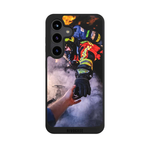 Samsung Galaxy S24 NIVOpure Firefighter Reaches for Hand