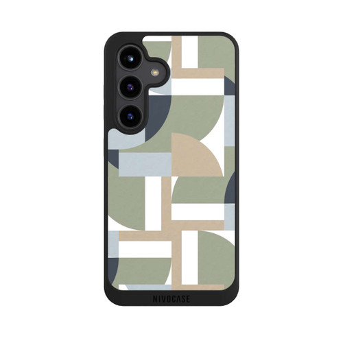 Samsung Galaxy S24 NIVOpure Futuristic Bauhaus Polygons Beige