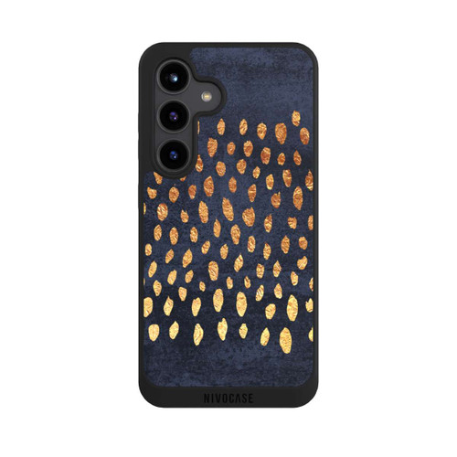 Samsung Galaxy S24 NIVOpure Muster Gold und Marine