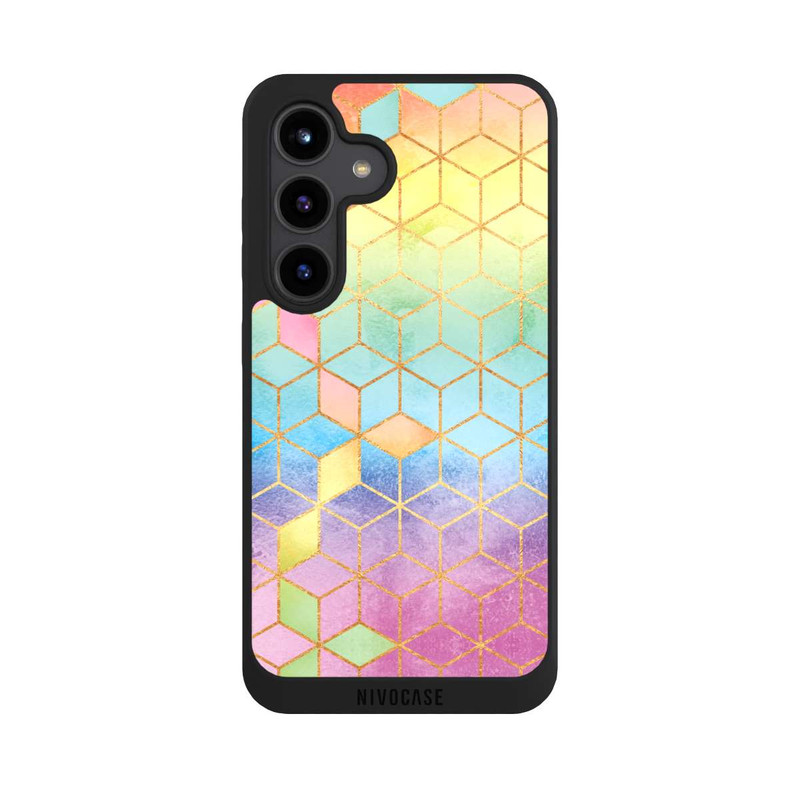 Galaxy S24 NIVOpure Cubes Arcs-en-ciel