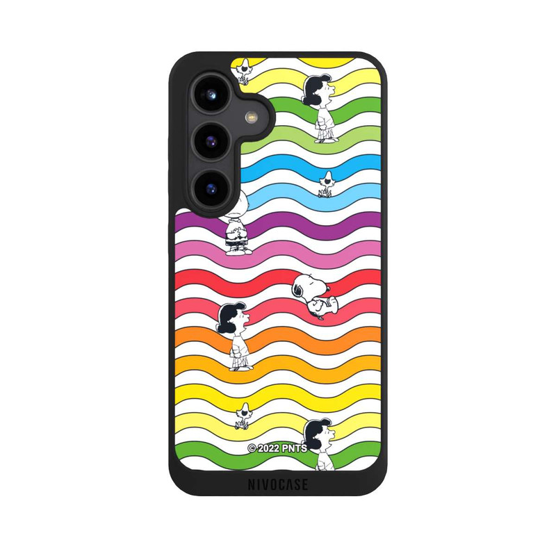 Galaxy S24 NIVOpure Snoopy Pattern Rainbow