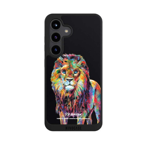 Samsung Galaxy S24 NIVOpure Lion Colorful Art By P.D. Moreno
