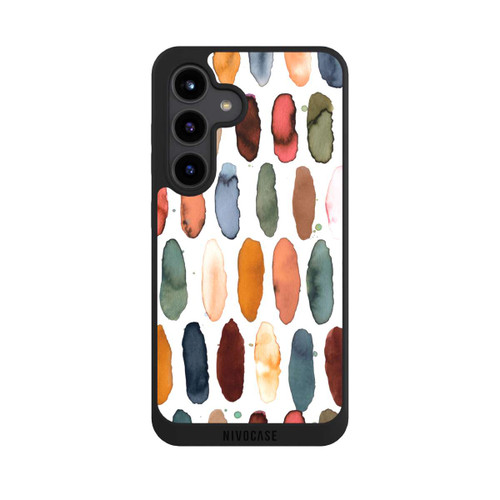 Samsung Galaxy S24 NIVOpure Aquarellstriche aus mineralischem Terrakotta