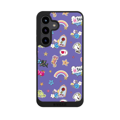 Samsung Galaxy S24 NIVOpure Princess Pattern Purple Disney Princess