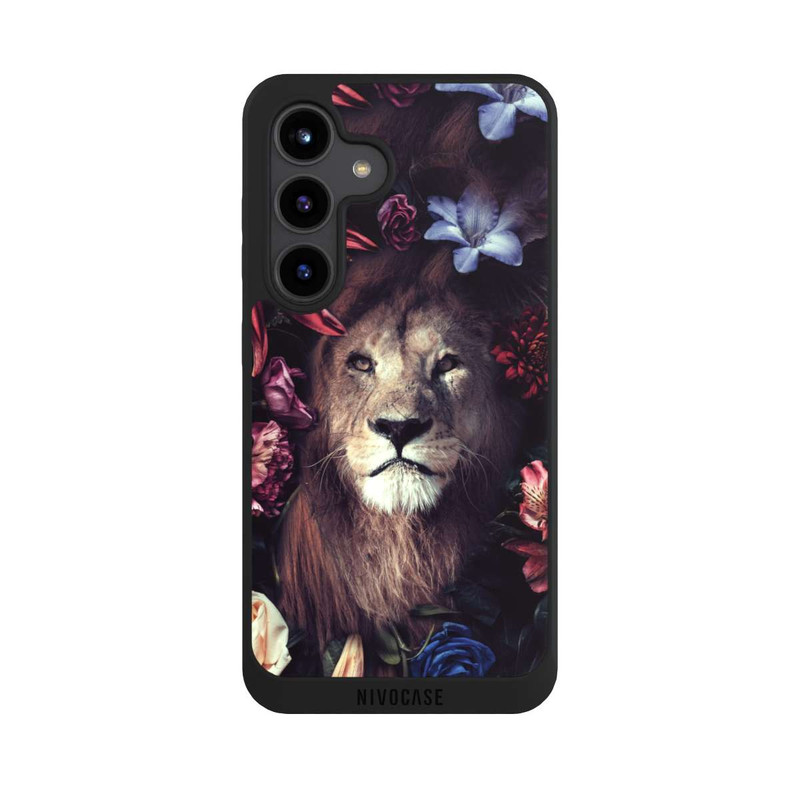 Galaxy S24 NIVOpure Löwe Blumenrahmen