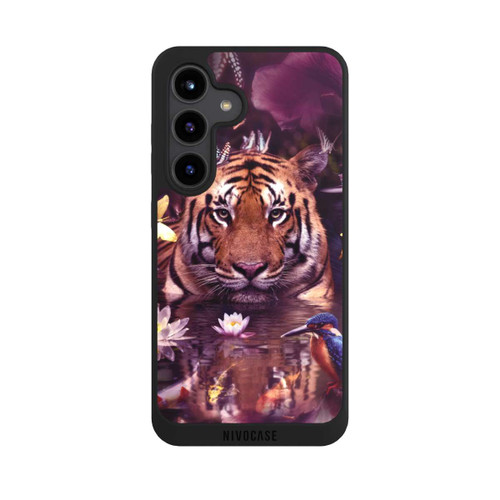 Samsung Galaxy S24 NIVOpure Tiger Blumenrahmen