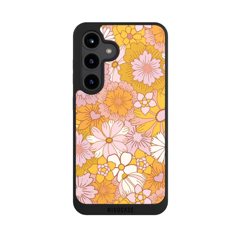 Galaxy S24 NIVOpure Fleurs Rétro Jaunes