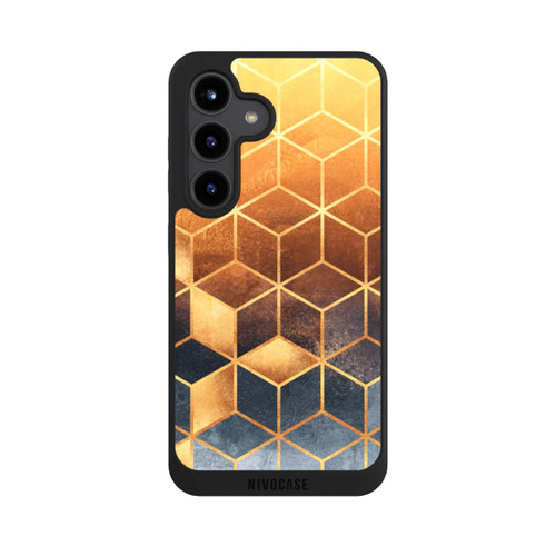 Samsung Galaxy S24 NIVOpure Golden Gradient Cubes