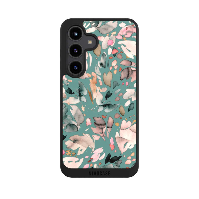 Galaxy S24 NIVOpure Fleurs abstraites, pétales vert