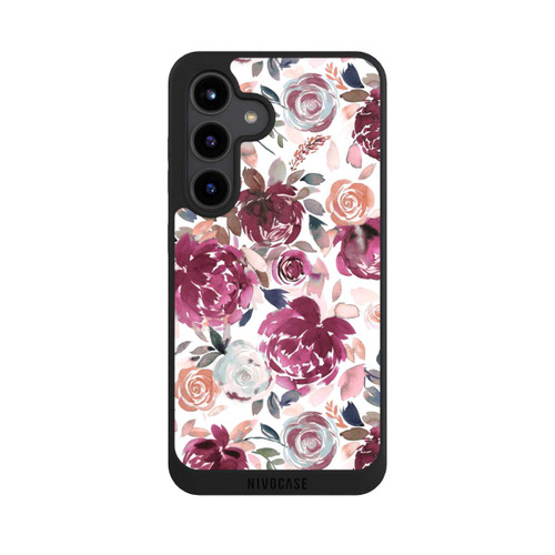 Samsung Galaxy S24 NIVOpure Herbstpfingstrosen und Rosen in Rosa
