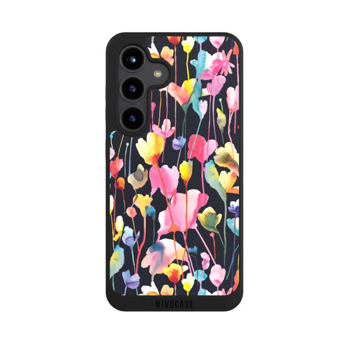 Samsung Galaxy S24 NIVOpure Wildblumen schwarz