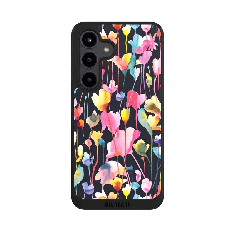 Galaxy S24 NIVOpure Wildblumen schwarz