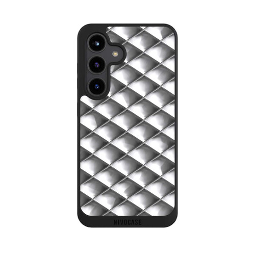 Samsung Galaxy S24 NIVOpure Glamour Silver Squares